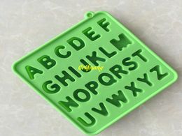 50pcs/lot Fast shipping Letters Alphabet Silicone Mold Fondant Cake Decorating Tools Chocolate Candy Moulds 16x16x2cm