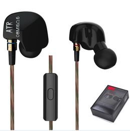 Wired Earphone For iPhone Samsung Original KZ ATR Stereo Headphone 3.5mm In-Ear Noise Canceling Earbuds Professional HIFI Super Bass Headset
