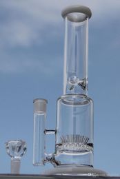 New Arrival heavy bases Glass water pipes glass bongs with round liner perc recycler oil rigs