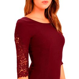 Cheap Lace Shift Dress Sleeves