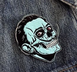 Blue Face Killer MC Front Jacket Vest Embroidered Patch Motorcycle Biker Vest Patch Rock Punk Patch 10 Pcs/ Lot Free Shipping