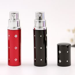 5ml Plum Printed Aluminium Cans Perfume Bottle Portable Spray Atomizer Empty Bottle Sale Fashion, 7 Colours Optional