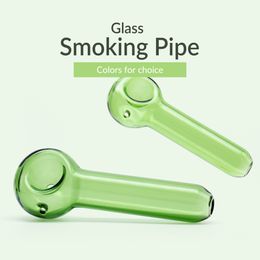 Hookahs Small Thick Glass Pipe with 5 Colours in Stock Water Bong dab rig for Smoking Accessories