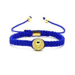 Top Quality Jewellery Wholesale 10pcs/lot Mix Colours Brass New Round Skull Macrame Bracelets for Men