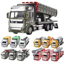 Diecast Model Car Toy, Machineshop Truck, Fire Engine, Garbage Car, Military Rocket Truck, Kid' Birthday Party Gifts, Collecting, Decoration