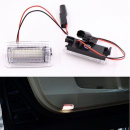 For Lexus IS350 ES LS RX GX LX and Toyota Camry Prius Land Cruiser Dual Colour White+Red LED Courtesy Car Door Light Welcome Lamp 2pcs/lot