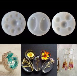 3pcs/Set Half Round/Teardrop Cabochon Silicon Mould Epoxy Resin Jewellery Making