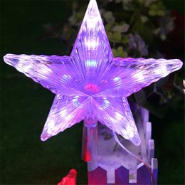 Modes Flash RGB 20CM Big Star Light Waterproof Fairy LED String Lights AC110V-220V For Christmas Party Wedding Decoration