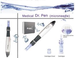 2016 new Derma Pen Powerful Microneedle Dermapen Dermastamp Meso 12 Needles Dr.pen Replaceable Cartridge EU US UK AU plug