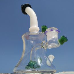 Hitman Mini mushroom hookahs Glass bubbler banger mushrooms beaker with oil rig dab rig bong thick smoking water pipe