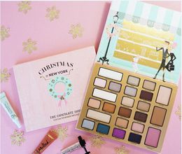 the Chocolate Shop Makeup Set 21 Eye Shadow 2 Face Bronzer 1 Blush Christmas in New York Holiday Cosmetics Collection Free Shipping