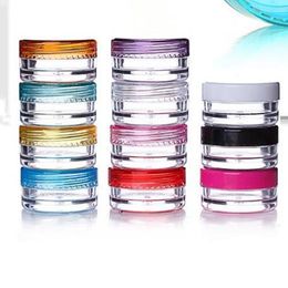 10g Round Bottom Plastic Eyeshadow Makeup Face Cream Jar Box Cosmetics Container Display Sample Jars F20171012