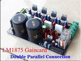 Freeshipping CG version LM1875 dual core parallel New power amplifier professional Double track amplifier hifi audio