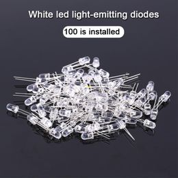 Freeshipping 1000pcs/lots LED Light Diodes Ultra-Bright 5mm White LED Light Lamp Emitting Diodes