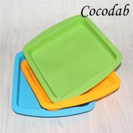 dhl silicone wax dish deep pan square shape 8 x8 friendly non stick silicone container concentrate food grade silicone tray