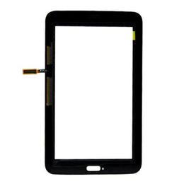 50PCS Touch Screen Digitizer Glass Lens with Tape for Samsung Tab 3 Lite T110 T111 free DHL Shipping