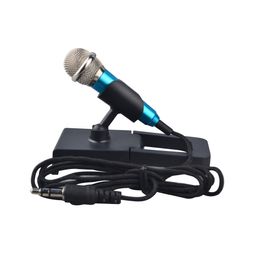 Mini 3.5mm Wired Handheld Microphone Singing Karaoke Recording Mic for IOS iphone and Android Samsung LG HTC Smartphone MIC1608