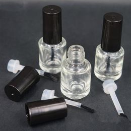 5ml Transparent Glass Nail Polish Bottle Empty With A Lid Brush Empty Cosmetic Containers Nail Glass Bottles with Brush F2017490