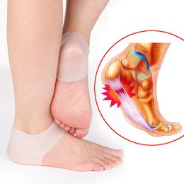 New Arrival Feet Care Socks New Silicone Moisturizing Gel Heel Socks with hole Cracked Foot Skin Care Protectors