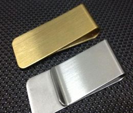 Stainless Steel Brass Money Clipper Wallet Clip Clamp Card Name Holder