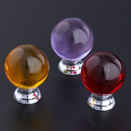 modern simple fashion pull green brown pink purple red blue glass crystal drawer tv table knobs pulls silver kitchen cabinet handles