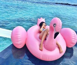 150cm Leisure Giant Swan Pool Flamingo Float New Swan Inflatable Floats Swimming Ring Raft swimming pool toys For Kids And Adult