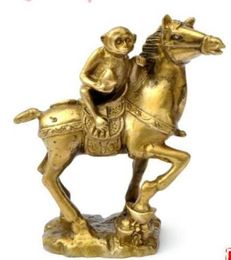 Nouvelle Petite Collection Brass Singe & Cheval Statues