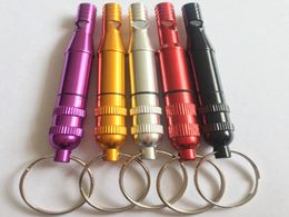 100pcs/lot Fast Shipping 2 in 1 kit Aluminium Pet Whistle Dog training whistle keyring with storage box Pill box can Customise logo