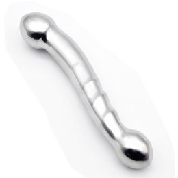 Male & Female Solid 316L Stainless steel Anal Plug Heavy Anus Bead Fetish Chastity Anal Sex Toys Adult Game