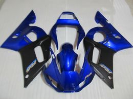 High quality fairing kit for Yamaha YZF R6 98 99 00 01 02 blue black fairings set YZFR6 1998-2002 OT16