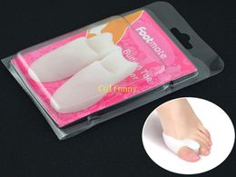 100pairs/lot Fast shipping Silicone Gel Toe Separator Hallux Valgus Bunion Adjuster Protector Pads With Retail package