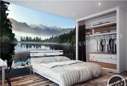 Frewallpapers for bed room sh Sky Snow Mountain Lake Shilin Forest Reflection Landscape Photography