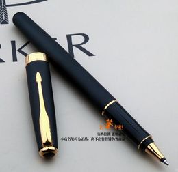 Free Shipping Matte Black Roller Pen Refill Ballpoint Pen Gift Writing Pen School Office Suppliers Stationery