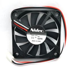 New Original Nidec D06X-12TL DC12V 0.10A 60*60*10MM 6cm Computer cooling fan