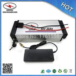 Hot Sale Electric Bicycle Battery Pack 48V 20Ah 1000W with 18650 Li ion Battery cell 30Amp BMS 54.6V 5A Charger FREE SHIPPING