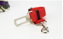 500pcs New Dog Safety Seatbelt Seat Clip Seatbelt Harness Restraint Lead Adjustable Leash Travel Collar
