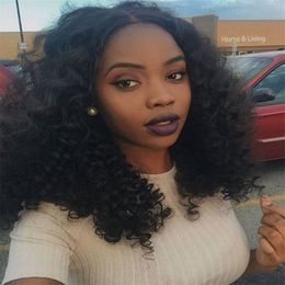 Brazilian Deep Wave Full Lace Wigs For Black Women Glueless Full Lace Front Wigs With Baby Hair Bleached Knots Virgin Hair Wigs
