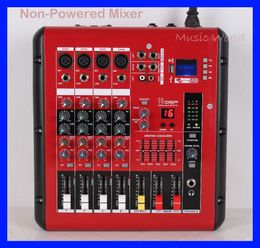 Freeshipping Audio Mixer 4 Channel Mezcladora De DJ Remote Mixing Console SMR401