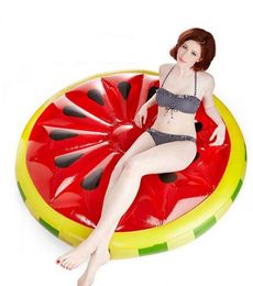 63 inches 1.6m Giant Watermelon Inflatable Lemon Ride-On Pool Toy Float inflatable pool Swim Ring Adult pool floats Water Rafts