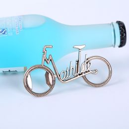 DUNFA Cute Fashionable Bike Bicycle Metal Beer Bottle Opener keychain key rings for bike lover biker Creative Gift for cycling