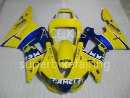 3Gifts New Hot sales bike Fairings Kits For YAMAHA YZF-R1 1998 1999 R1 98 99 YZF1000 Cool Yellow Blue SX11