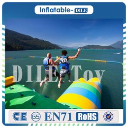 Free Shipping 12*3m Inflatable Water Pillow Inflatable Water Blob Jump Bag Inflatable Trampoline(Free Pump+Repair Kits)