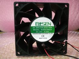 New original 9238 BDB9238H24 92*92*38MM 24V0.33A 2 wire cooling fan