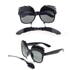 New Funny Party Glasses Eyebrows Moustache Beard Halloween Costume Glasses Christmas Birthday Fancy dress props sunglasses balck