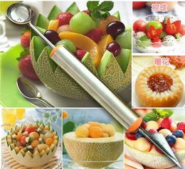 salad Fruit cutter melon scoops carved knife ballers Stainless multifunctional tool watermelon spoon to dig the ball cut fruit knives