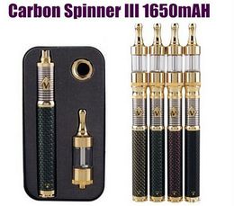 Visão Carbono Spinner III Kit 1600 mah Cigarro Eletrônico Mod kit Visão Spinner III E Kit Cigarro com Protank Dourado Frete Grátis