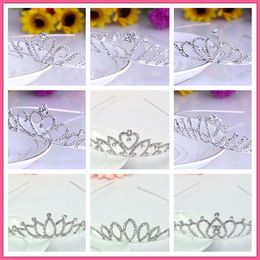 cheap Beautiful Shiny Crystal Bridal Tiara Party Pageant Silver Plated Crown Hairband baroque crystal Wedding hair Accessories2949832