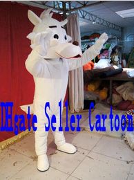 White wolf mascot costume Adult Size free shipping