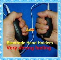 Grenade-shape silicone tens electrodes Body Relax Massager Electrode Hands Holder Tens Machine Pain Relief Labour Pads with wire
