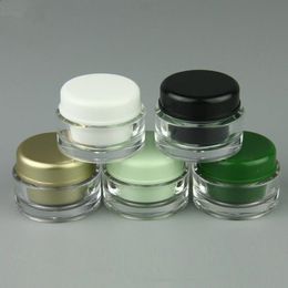 5g Acrylic Cosmetic Empty Jar Box Pot Eyeshadow Makeup Face Cream Lip Balm Organiser Cases fast shipping F2017633